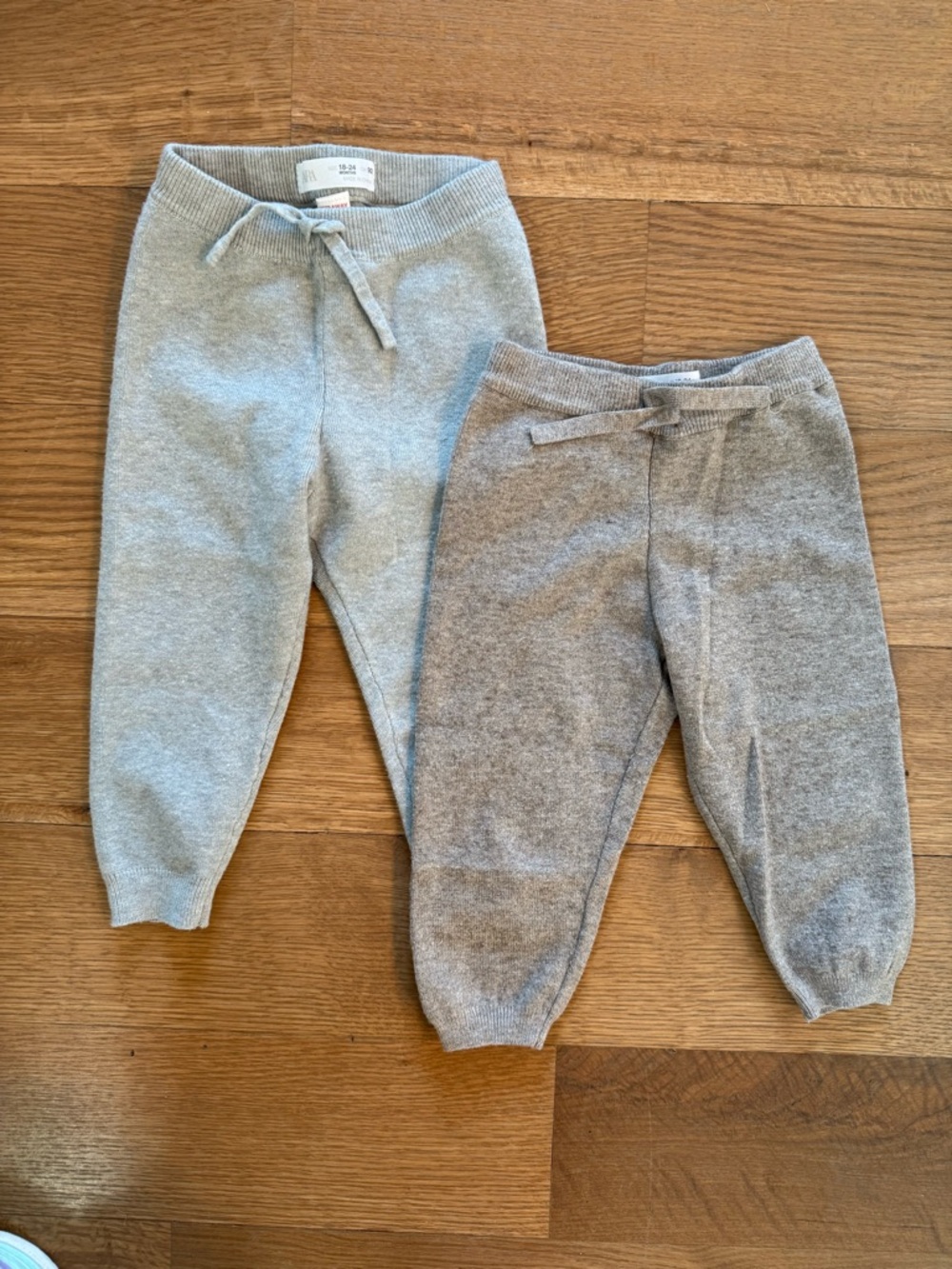 ZARA KIDS | Set of 2 Soft Knit Baby Joggers